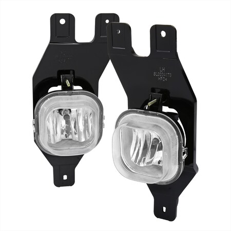 Spec-D Tuning Ford F250 F350 F450 Fog Lights With Clear Lens 99-04 LF-F25099COEM-HZ